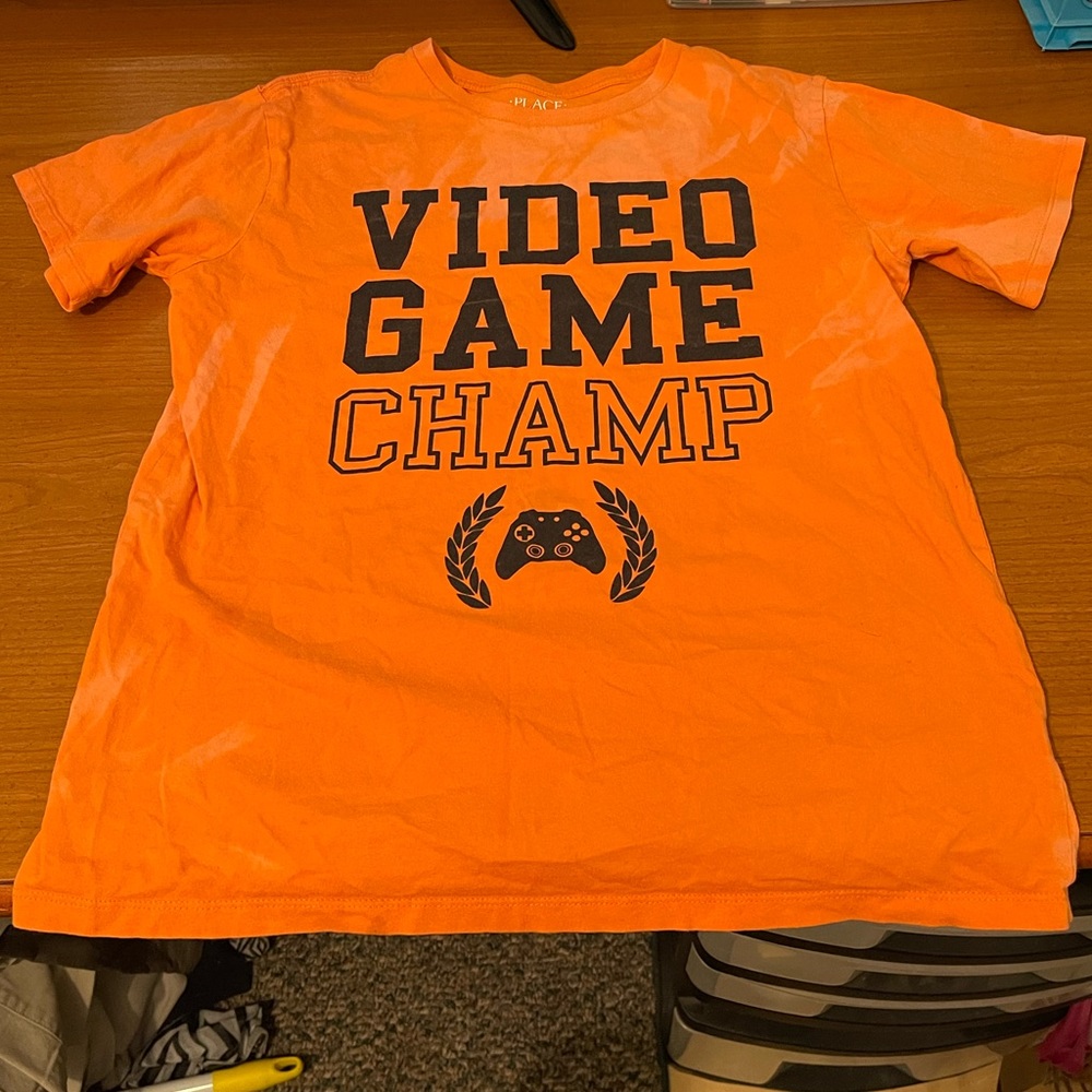 orange graphic t-shirt